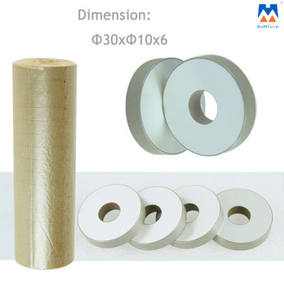 PZT8 Piezoelectric Ceramic Rings 30X10X6mm สำหรับ Ultrasonic Transducer