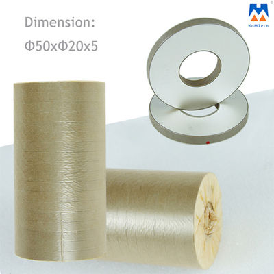 PZT8 Piezoelectric Ceramic Plate สำหรับ Ultrasonic Transducer 50*20*5